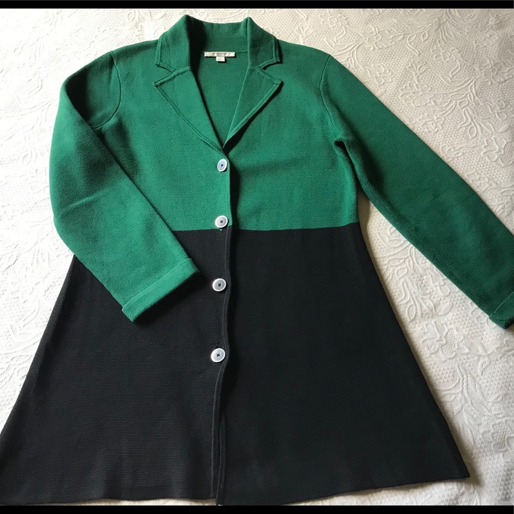 Liz Claiborne New York Color Block Sweater Coat